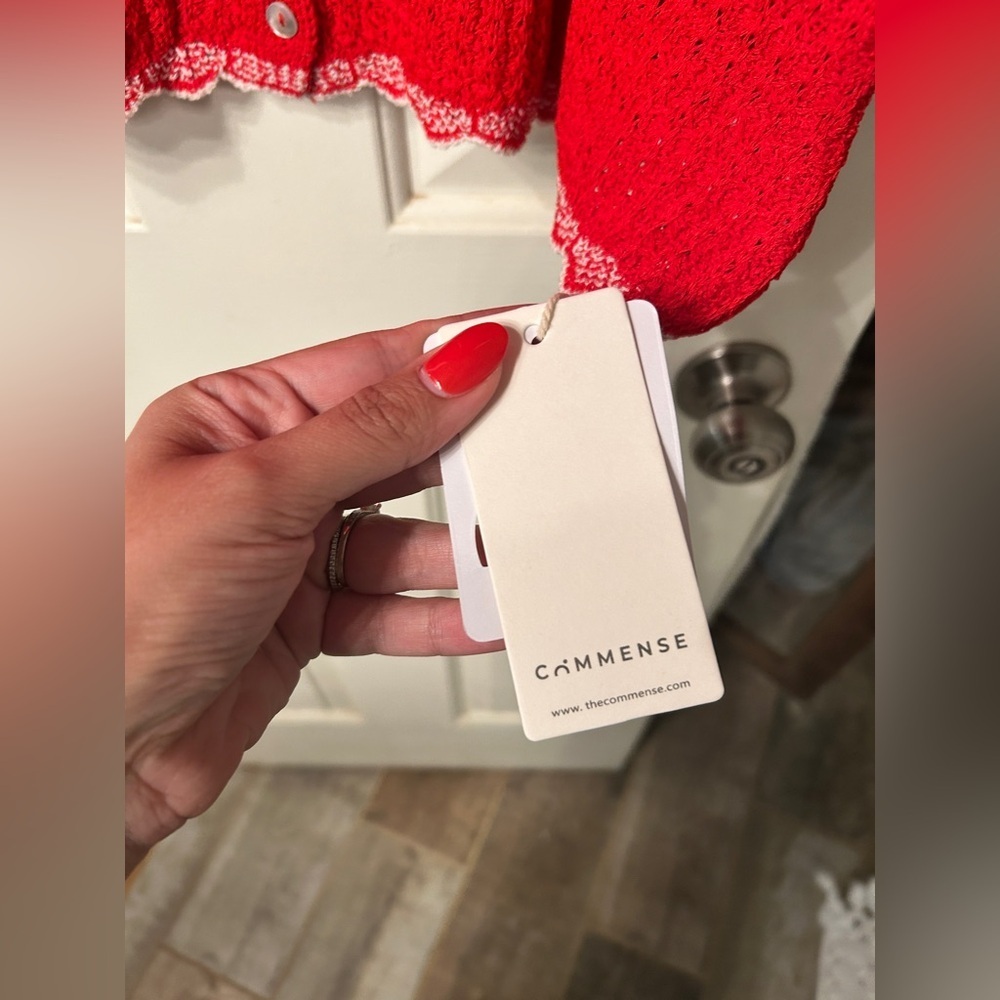 🆕 NWT Commense Red Sleeveless Knit Dress Size Medium - Picture 6 of 10